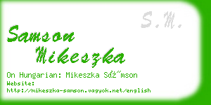 samson mikeszka business card